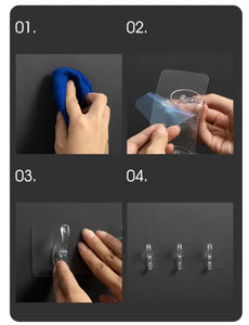 Set Of 05 Pcs Hooks Self Adhesive