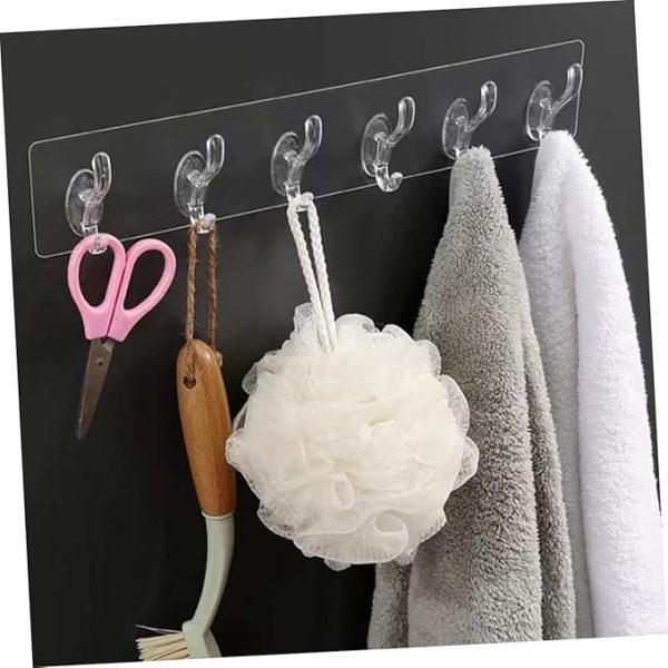 Set Of 05 Pcs Hooks Self Adhesive