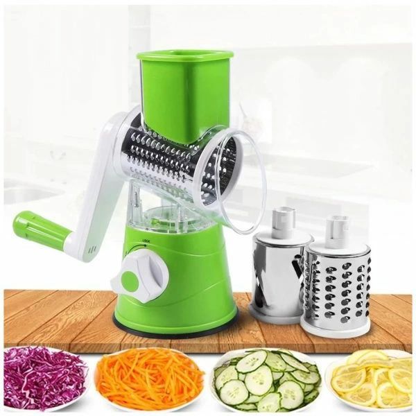Tabletop Drum Grater | Manual Vegetable Cutter Slicer & Grater