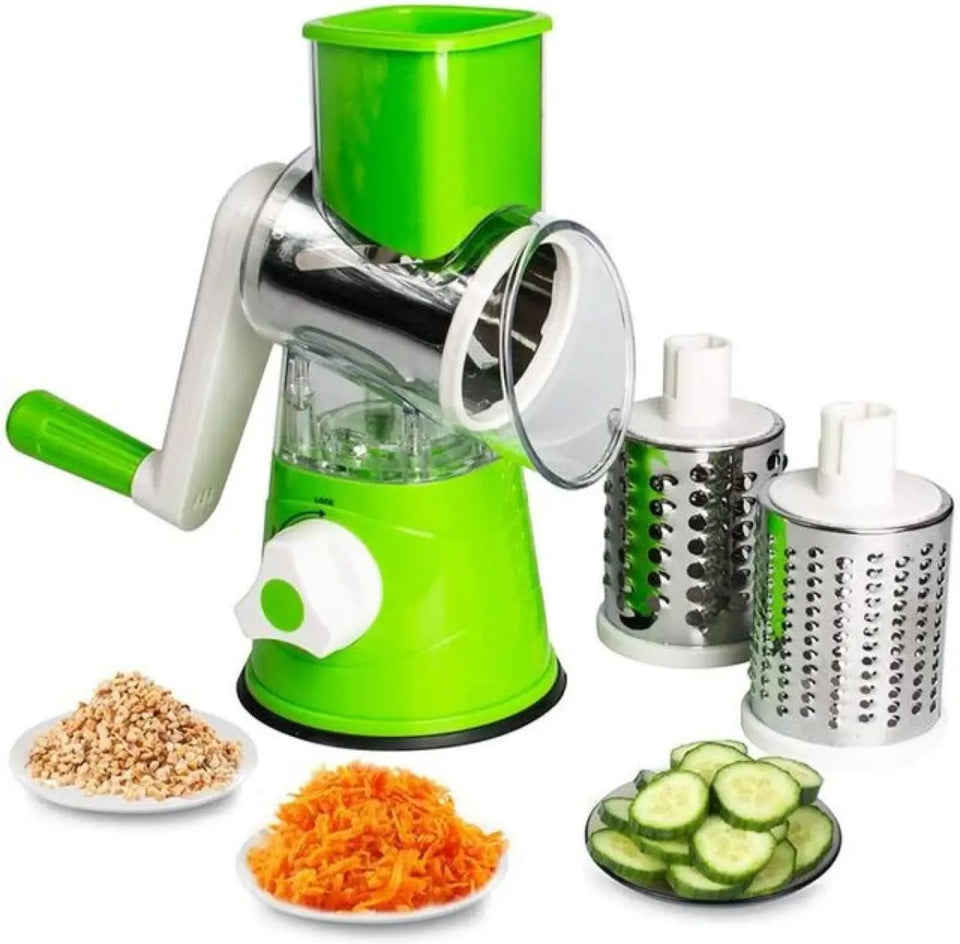 Tabletop Drum Grater | Manual Vegetable Cutter Slicer & Grater