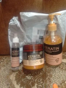 Pack Of 3 Iteams Keratin Hair Mask| Karatin Shampoo| Karatin Hair Serum