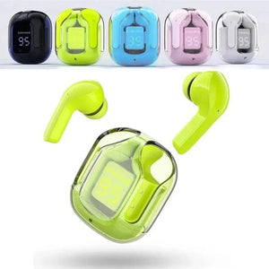 Air31 Earbuds Wireless Crystal Transparent Body | Air 31 Bluetooth Ear Bud (random Color)
