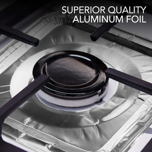 Foil Gas Stove Burner Covers , Paper Stove Mat 10 Pcs Set Blister Packing