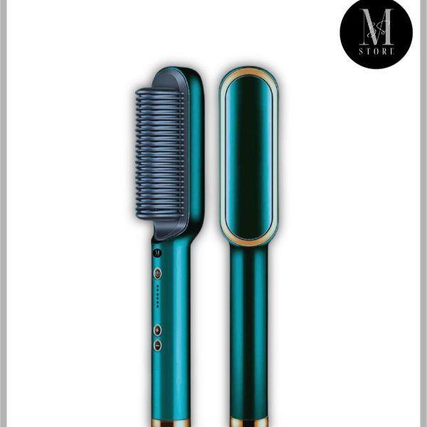 Hqt-909b Electric Professional Hair Straightening Brush (random Color)