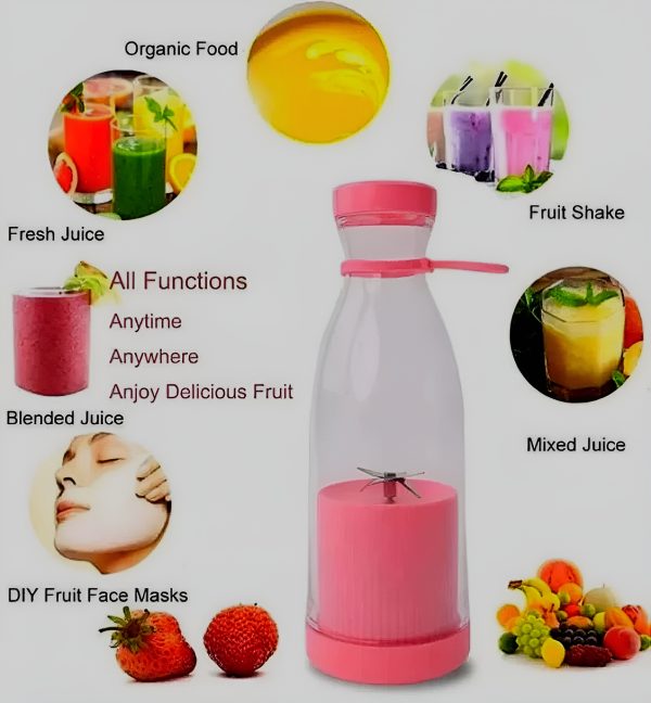 portable juicer 420 ml  fresh juice anywhere