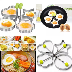 Pack Of 4 New Mould Style Fried Egg Pancake Shape
