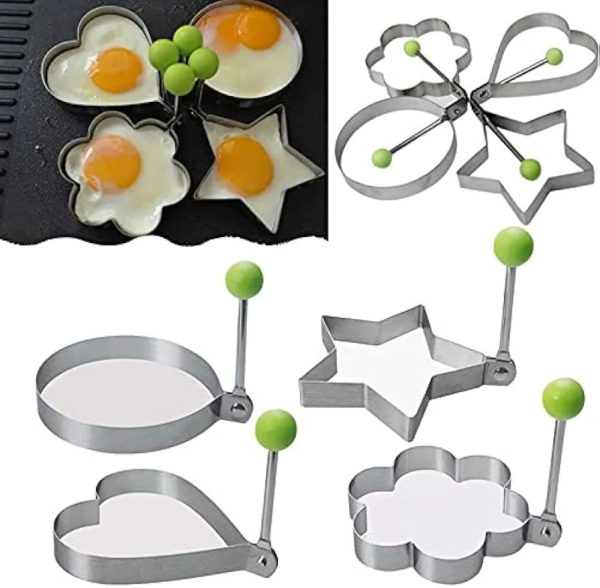 Pack Of 4 New Mould Style Fried Egg Pancake Shape