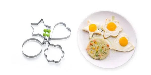 Pack Of 4 New Mould Style Fried Egg Pancake Shape