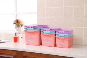 Smile Basket Without Cap Pack Off 3 | Storage Organizer Basket