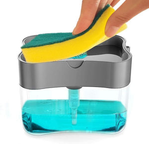Soap Pump Dispenser Sponge Holder Kitchen Sink Soap Dispenser