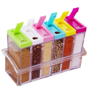 Spice Jars  Of 6
