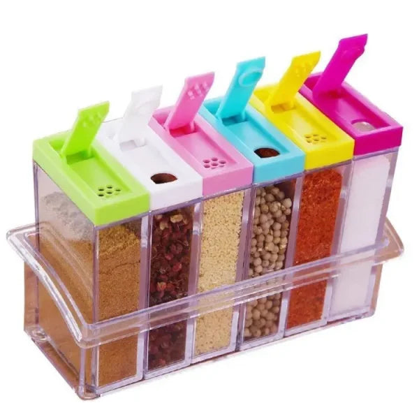 Spice Jars  Of 6