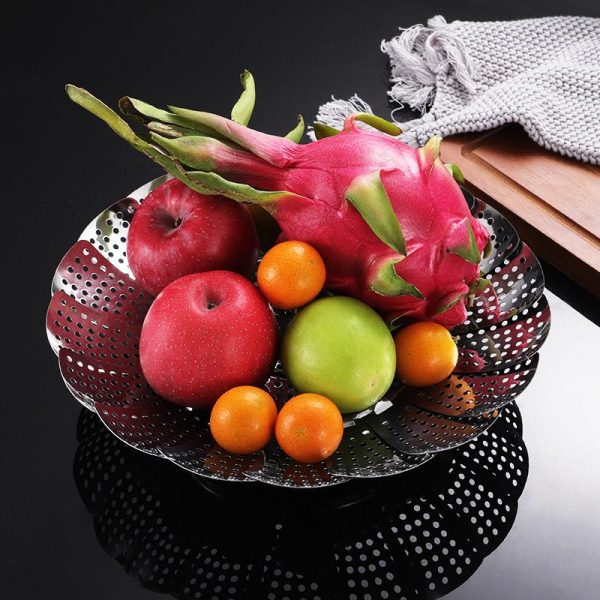 Stainless Steel Folding Vegetable Steamer Basket