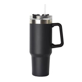 40 oz Insulated Tumbler Thermos Flask with Straw & Lid ( random colour )