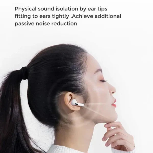 T03s Pro Joyroom Tws Active Noise Cancelling Anc Earbuds With Premium Case – White Earbuds Joyroom