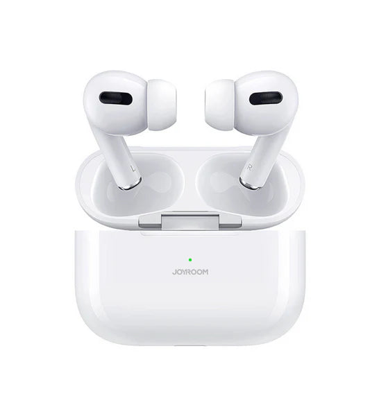 T03s Pro Joyroom Tws Active Noise Cancelling Anc Earbuds With Premium Case – White Earbuds Joyroom