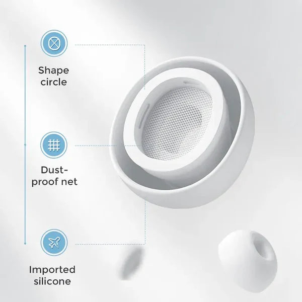 T03s Pro Joyroom Tws Active Noise Cancelling Anc Earbuds With Premium Case – White Earbuds Joyroom