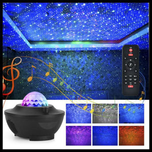Starry Projector Light Galaxy Seen For Kids, Led Star Projector Star Lights With Remote Control, Night Light Compatible With Alexa &google Bluetooth Speaker, Nebula Projector With Ocean Wave, Christmas Gift For Kids