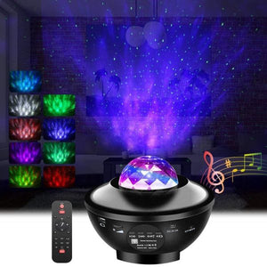 Starry Projector Light Galaxy Seen For Kids, Led Star Projector Star Lights With Remote Control, Night Light Compatible With Alexa &google Bluetooth Speaker, Nebula Projector With Ocean Wave, Christmas Gift For Kids