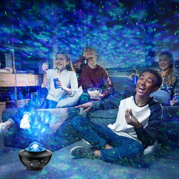 Starry Projector Light Galaxy Seen For Kids, Led Star Projector Star Lights With Remote Control, Night Light Compatible With Alexa &google Bluetooth Speaker, Nebula Projector With Ocean Wave, Christmas Gift For Kids