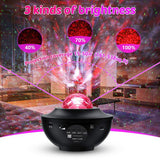 Starry Projector Light Galaxy Seen For Kids, Led Star Projector Star Lights With Remote Control, Night Light Compatible With Alexa &google Bluetooth Speaker, Nebula Projector With Ocean Wave, Christmas Gift For Kids